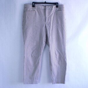 Banana Republic Sloan Pink Plaid Pants